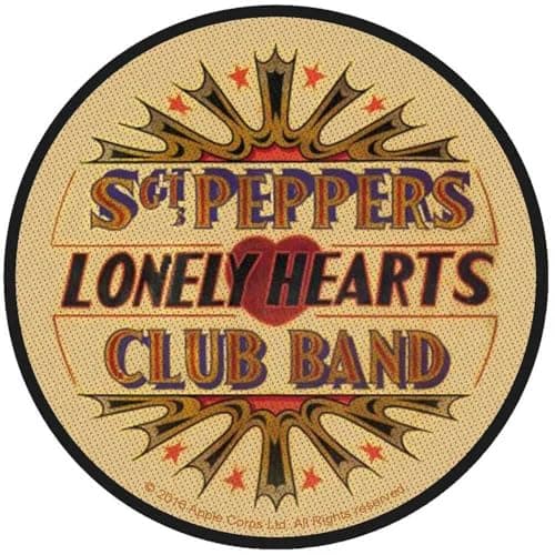 Image of Beatles - (Antique) Sgt Pepper Drum Patch 9cm Dia