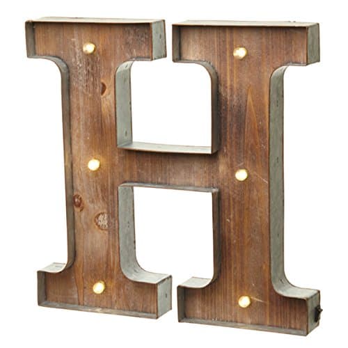Image of Vintage Illuminated Carnival Lights - A-Z - Choice of Alphabet Letters (Letter H) by Heaven Sends