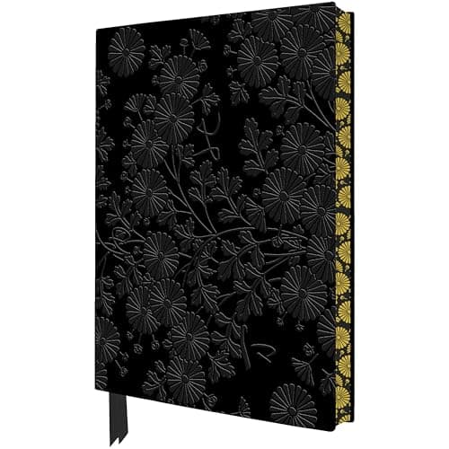 Image of Uematsu Hobi: Box Decorated with Chrysanthemums Artisan Art Notebook (Flame Tree Journals)