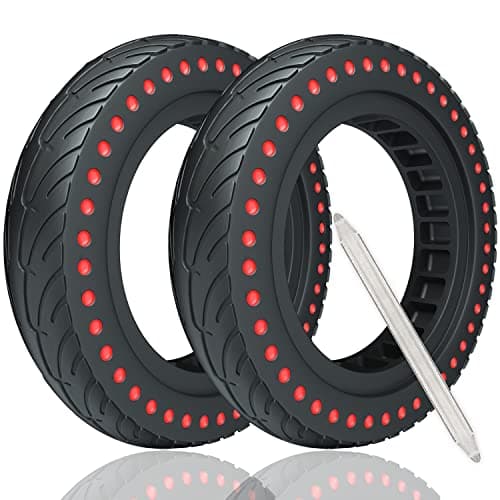 Image of OUXI Xiaomi Tyre, Electric Xiaomi Scooter Tyre Solid 8.5 Inch Puncture Proof Explosion Proof Rubber Tubeless Scooter Wheel Front/Rear for Mijia M365 Pro Gotrax gxl/XR/V2-2PCS