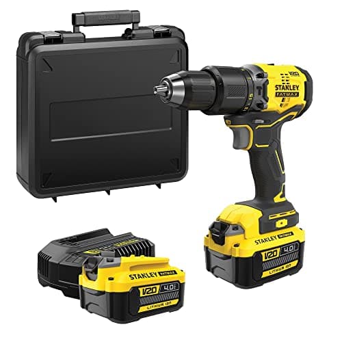 Image of Stanley FatMax V20 18V Cordless Brushless Combi Drill 2 x 4.0Ah