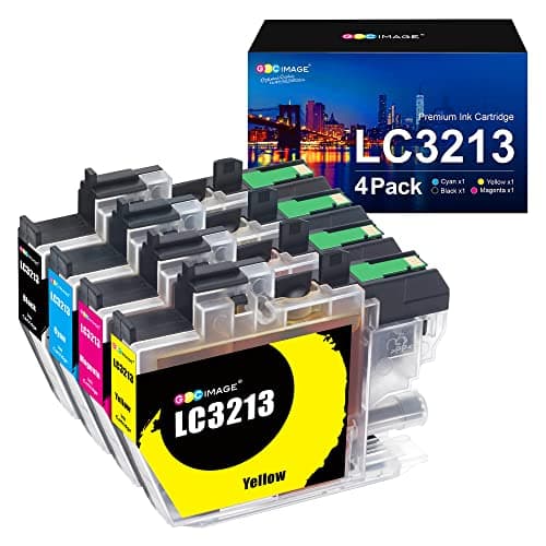 Image of GPC Image LC3213 Ink Cartridges Compatible for Brother LC3213 LC3211 Ink Cartridges Set for Brother DCP-J572DW DCP-J772DW DCP-J774DW DCP-J770 MFC-J895DW MFC-J890DW MFC-J497DW (BK/C/M/Y, 4 Pack)