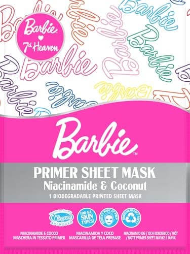 Image of 7th Heaven Barbie Primer Face Sheet Mask with Niacinamide & Coconut