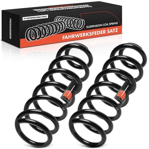 Image of Frankberg 2x Coil Spring Front Axle Left Right Compatible with C-Class W205 C-Class Coupe C205 C-Class T-Model S205 Replace# 2053210304