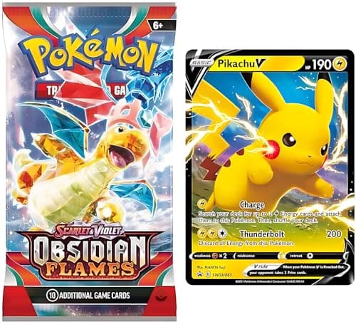 Image of Pokémon TCG Booster Pack & Ultra Rare Card Bundle | Includes EX, V, VMAX, or VSTAR Cards | Perfect Pokemon Gift Bundle | 100% Authentic Pokémon Cards + TitanCards® Toploader