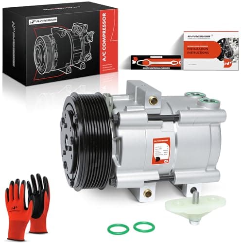 Image of A-Premium Air Conditioner AC Compressor with Clutch Compatible with Ford F-150, F-250, F-250/350/450/550 Super Duty, E-450 Super Duty, Excursion, LCF & Lincoln Blackwood