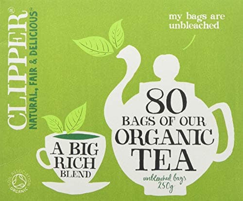 Image of Clipper Organic Everyday 80 Teabags (Pack of 6, Total 480 Teabags)250grams