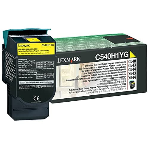 Image of Lexmark C540n/C543dn/X543dn/C544/X544 Series High Yield Return Program Toner Cartridge - Yellow