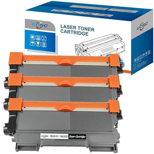 Image of ECSC Compatible Toner Cartridge TN2010 Replacement For Brother DCP-7055 DCP-7055W HL-2130 HL-2132 HL-2135W Black (3 Pack)