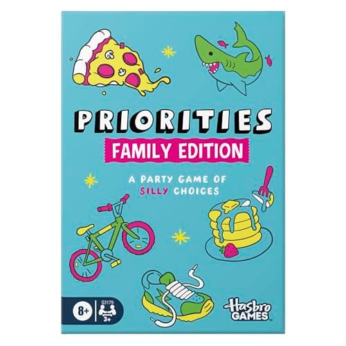 Image of Priorities Family Edition Game – Hilarious Party Game of Silly Choices – Card Games for Children, Tweens, Teens, Adults – Ages 8+ – 3+ Players – 30 Mins. - English Version