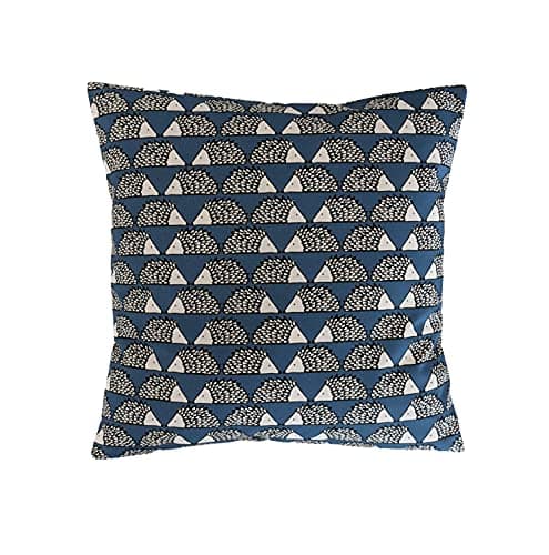 Image of Cushion Cover in Scion Mini Spike The Hedgehog Denim Blue 16"
