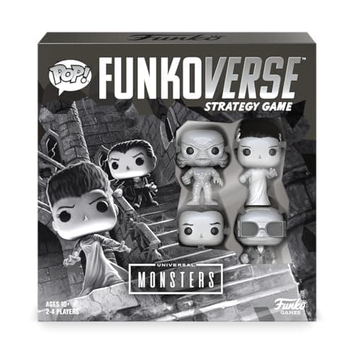 Image of Funkoverse Universal Monsters Strategy Board Game for 2-4 Players - Includes 4 Funko POP! Figures