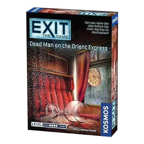 Image of Thames & Kosmos - EXIT: Dead Man on the Orient Express - Level: 4/5 - Unique Escape Room Game - 1-4 Players - Puzzle Solving Strategy Board Games for Adults & Kids, Ages 12+ - 694029