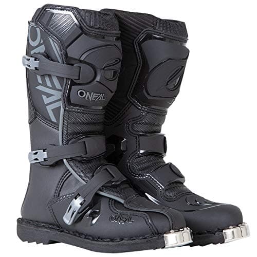 Image of O'NEAL | Motocross Boots | Kids | MX Enduro | Metal Sole Protection, Easily Adjustable Buckles | ELEMENT Youth Boot | Black | Size 37