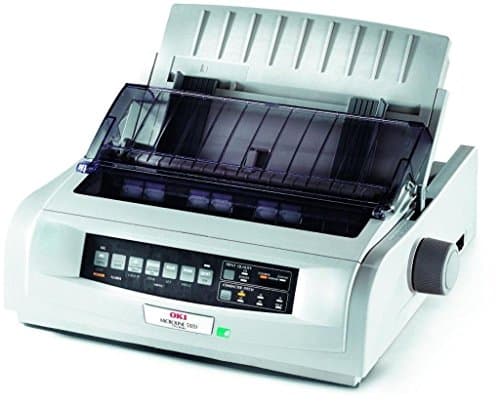 Image of OKI Microline 5520 - Printer - B/W - dot-matrix - Roll (25.4 cm) - 240 dpi x 216 dpi - 9 pin - up to 570 char/sec - parallel, USB