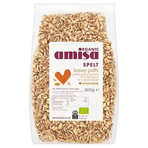 Image of Amisa Organic Spelt Honey Puffs 200g (Pack of 2)