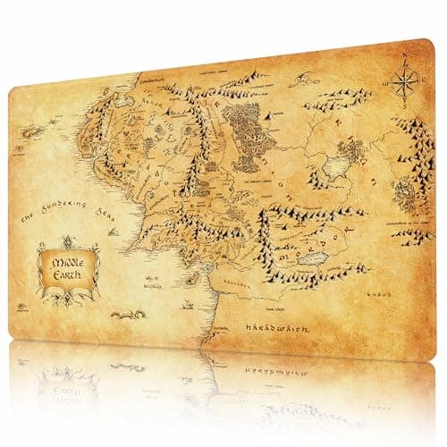 Image of AIRCBC MTG Playmat 24" x 14" Stitched Edges and Smooth Rubber Surface Battle Board Game Mat with Free Storage Bag - Compatible with Magic the Gathering Playmat - Play MTG, YuGiOh, TCG