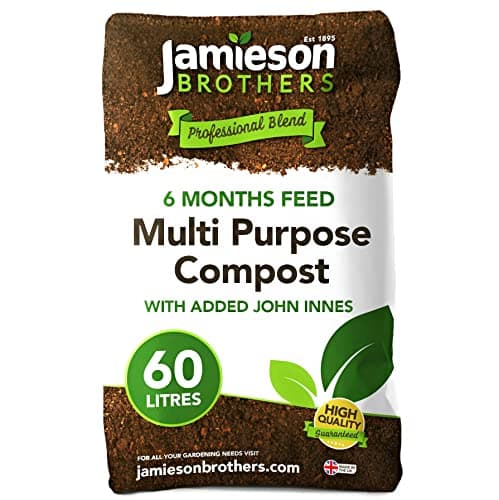 Image of Multi Purpose Compost with added John Innes 60L - 6 months feeding added as standard to this premium mix - Ideal for use at home in the garden - By Jamieson Brothers