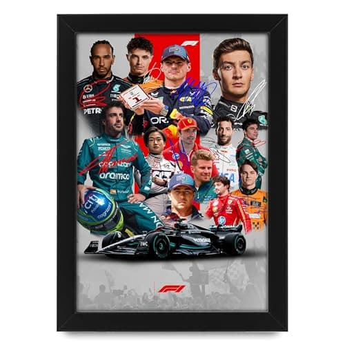 Image of Formula 1 2024 Grand Prix Season Top 13 Drivers Signed Poster Print - Limited Edition Autograph Fan Gift – Collectible Memorabilia Merchandise (Unframed A3 (30x40cm))