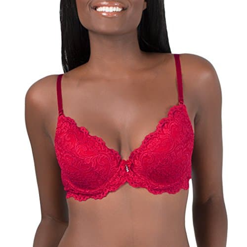Image of Smart & Sexy Women's Signature Lace Push-up Bra, Red, 38D