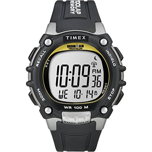 Image of Timex Ironman Men's 100 Lap Flix - Black / Yellow Highlights T5E231