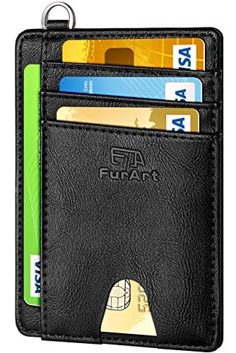 Image of FurArt Credit Card Holder Wallet, Slim RFID Blocking Minimalist Women's Card Wallet