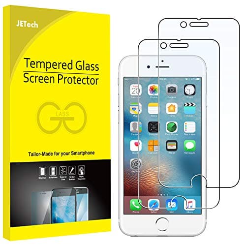 Image of JETech Screen Protector for iPhone 6s and iPhone 6 Tempered Glass Film, 2-Pack