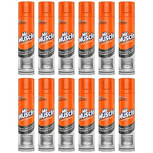 Image of 12 x Mr Muscle Oven Cleaner 300ml spray Grill BBQ Grease grime