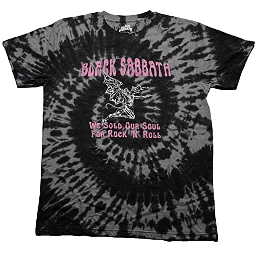 Image of Black Sabbath T Shirt We Sold Our Soul for Rock N Roll Official Unisex Black M
