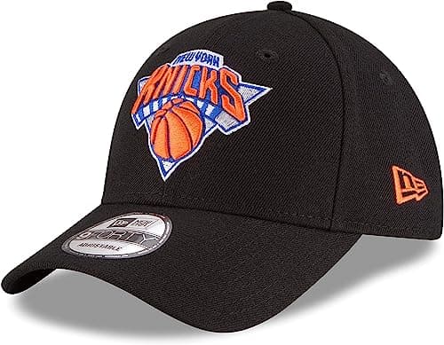 Image of New Era NBA The League 9FORTY Adjustable Hat Cap One Size Fits All, New York Knicks Black, One size