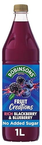 Image of Robinsons Fruit Creations No Added Sugar Fruit Squash Drink Concentrate, Mixed Fruit, 1L (Blackberry & Blueberry)