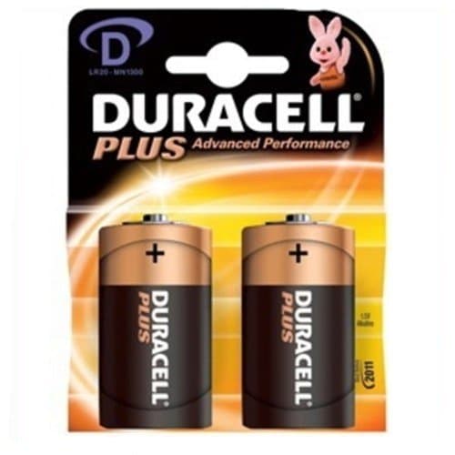 Image of Duracell Plus Power D Battery - 2 Pack