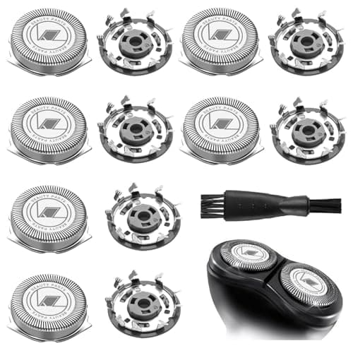 Image of 6 Pack Replacement Shaver Heads for Philips, Compatible with Series 1000, 2000, 3000, 5000, Replacement Blades for Philips with Cleaning Brush, Compatible with Phillips Series AT8xx, AT7xx, PT7xx