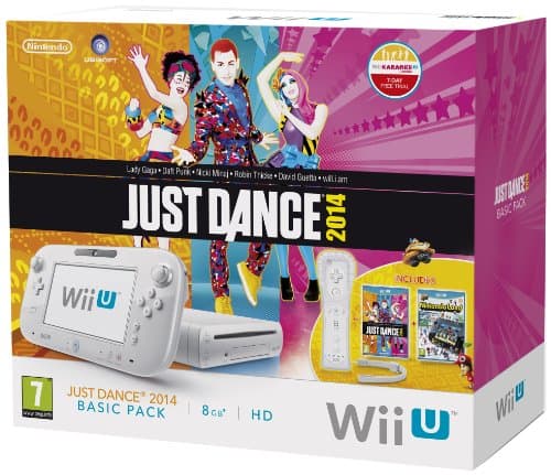 Image of 8GB Basic Pack Just Dance 2014 Pack with Wii Remote Plus, Senor Bar and Nintendo Land - White (Nintendo Wii U)