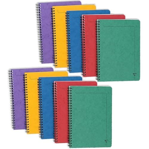 Image of Europa Notemaker Book Sidebound Ruled 80gsm 120 Pages A4 Assorted A Ref 4860Z [Pack 10]