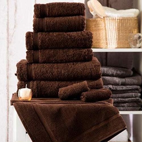 Image of Belledorm Madison 600gsm Hotel Quality Towel in Chocolate Brown (Bath Towel 70cm x 135cm)