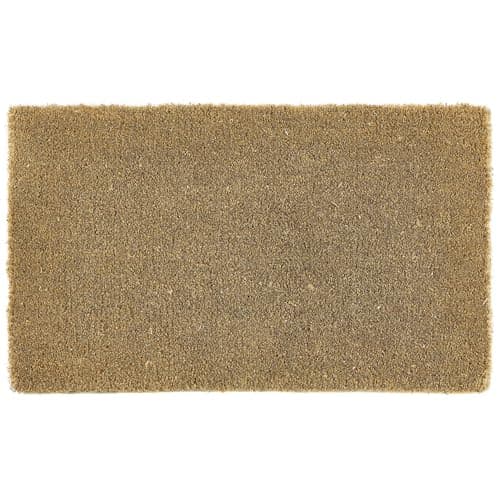 Image of My Mat Plain Coir, Perfect for Indoor and Outdoor Use, Large Welcome Mat for Front Door, Entryway and Patio 45x75cm