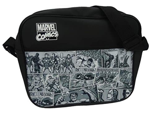 Image of Marvel Messenger Bag, 34 cm, Black