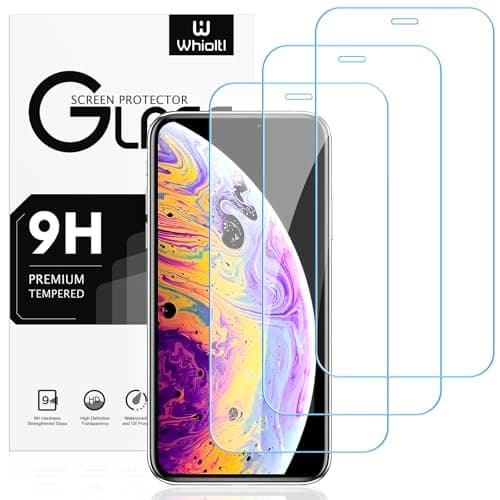 Image of Whioltl [3-Pack] Screen Protector for iphone 11 pro max and iphone XS max, Tempered Glass Film, 99.99% HD Clarity, [LifetimeWarranty] [Scratch-Resistant][Anti-Shatter]