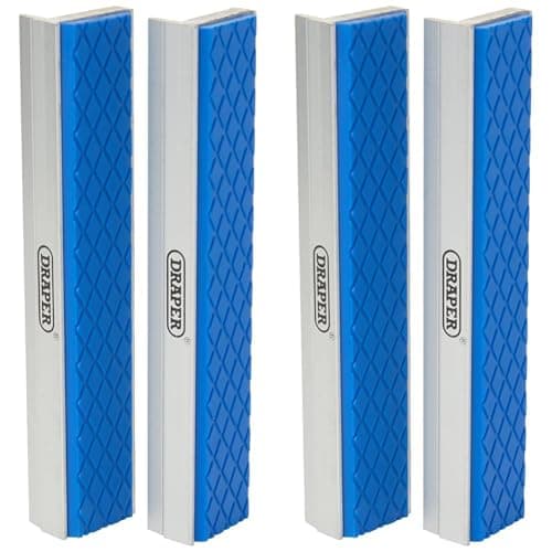 Image of Draper 14180 Soft Jaws for Engineers Vice, 150mm, 24.2cm x 10.8cm x 2.1cm,Silver,Blue (Pack of 2)