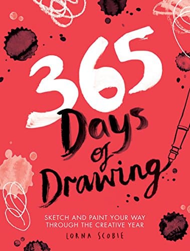 Image of 365 Days of Drawing: Sketch and Paint Your Way Through the Creative Year (Adult Art Activity and Colouring Book) (365 Days of Art)