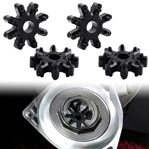 Image of 4PCS Flexible Steering Coupler 563152K000FFF, Replacement Steering Column Coupling Compatible with Hyundai Sonata Elantra Santa Fe and Kia Soul Optima Forte, Durable Rubber Flex Coupling Repair Kit