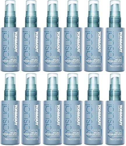 Image of 12 x 75ml Toni & Guy Casual Sea Salt Texturising Spray - Mini Travel Size