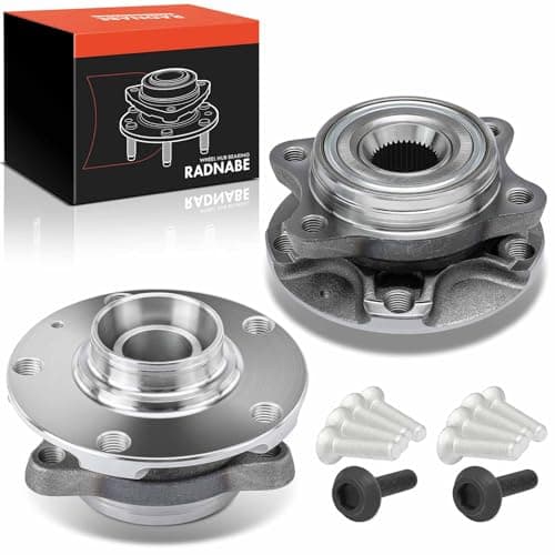 Image of Frankberg 2X Wheel Bearing Hub Wheel Hub Front Axle Left Right Compatible with 100 200 A4 A6 Allroad Exeo Superb P.a.s.s.a.t 1982-2013 8E0498625B