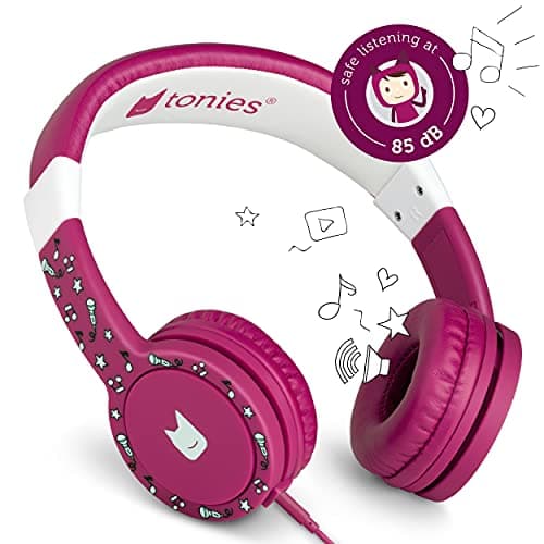 Image of tonies Kids Headphones Wired for Toniebox, Kid-Safe Volume-Limiting Cushioned Over Ear Headphones for Listening to Audiobooks, 1.2m Cable and 3.5mm Jack, Purple