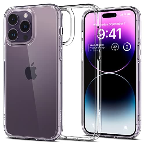 Image of Spigen Ultra Hybrid Case Compatible with iPhone 14 Pro - Crystal Clear