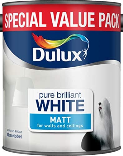 Image of Dulux Matt Pure Brilliant White Wall and Ceilings 3L 391477