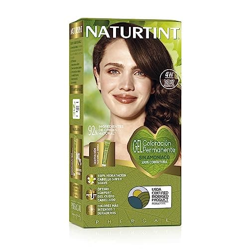 Image of NATURTINT Biobased, Permanent Colouring Without Ammonia, 100% Gray Coverage, Hair Dye, Natural Ingredients, Intense Color, Natural and Durable, 5WB Copper Brown, 170 ml