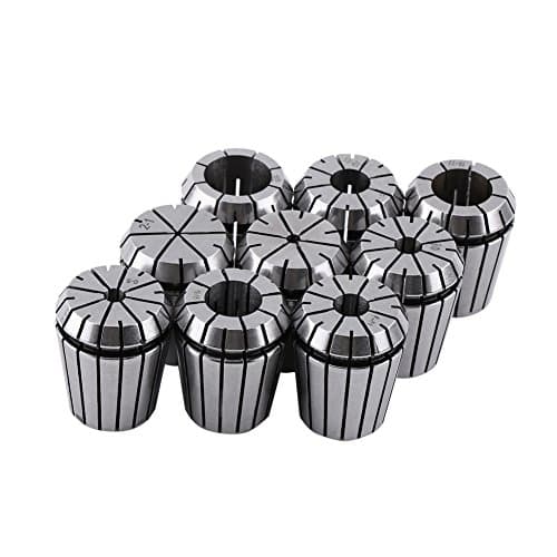 Image of 9pcs ER32 High Precision Collet Set for CNC Engraving Machine and Milling Lathe Tool 2-20mm