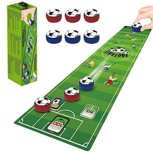 Image of Lotvic Tabletop Game for Family Party, Tabletop Football Board Games, Tabletop Curling Game, Multifunction Table Shuffleboards, Family Indoor Interactive Game for Adults (Football)
